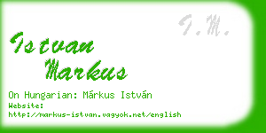 istvan markus business card